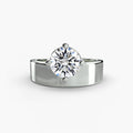 Wide Band Solitaire - VYKA Diamonds