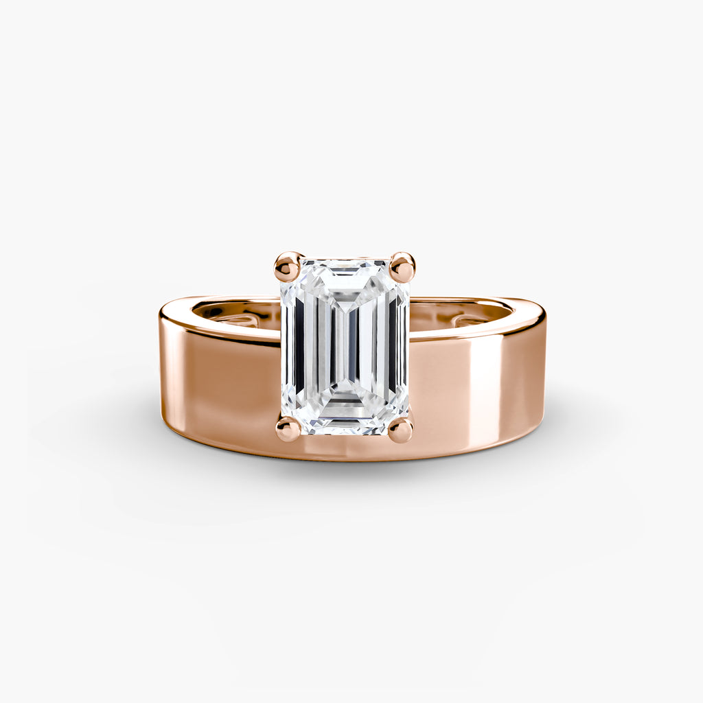 Wide Band Solitaire 2 - VYKA Diamonds