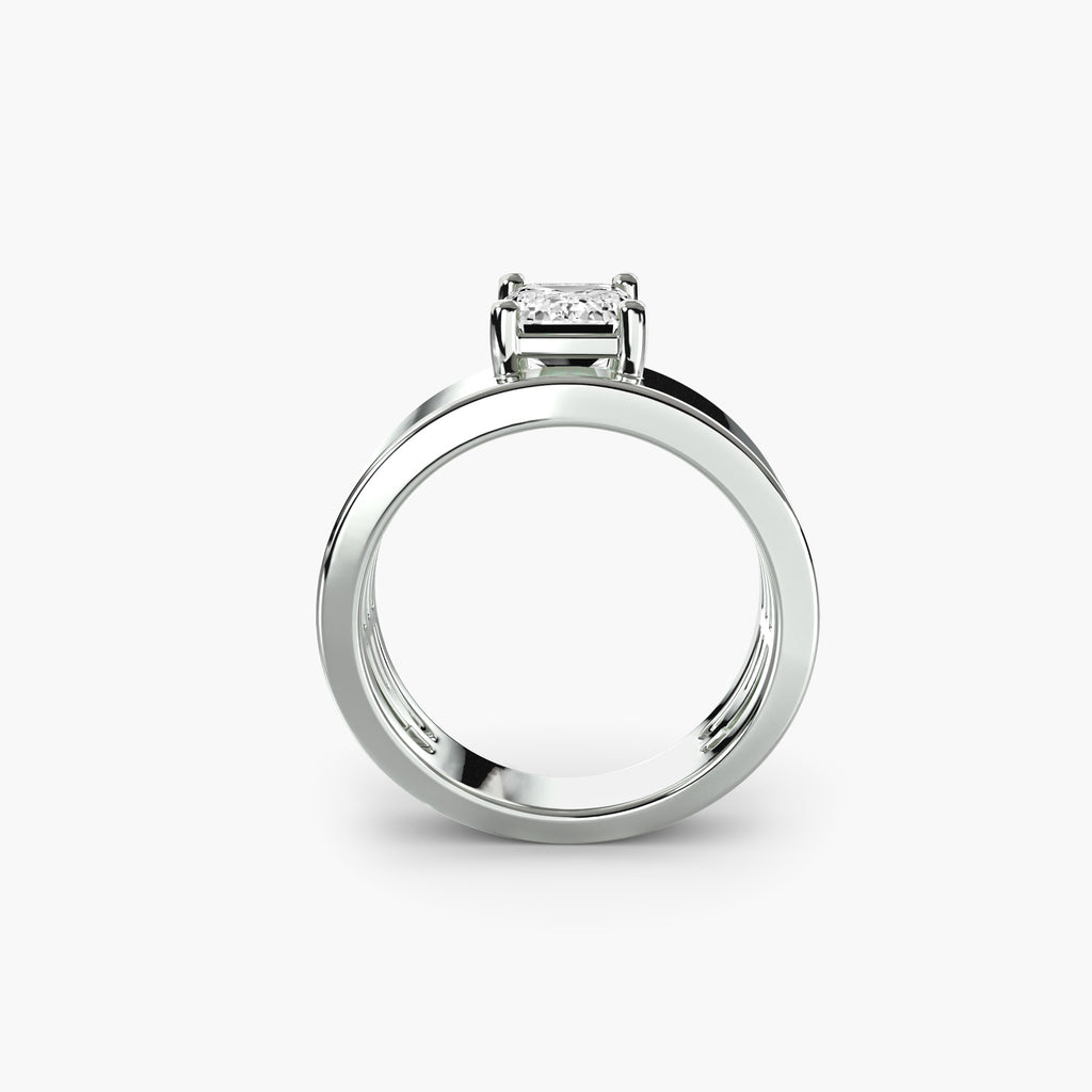 Wide Band Solitaire 2 - VYKA Diamonds