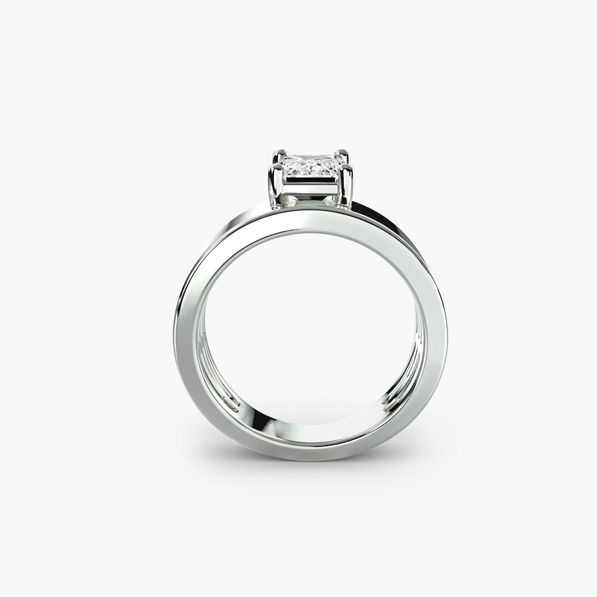 Wide Band Solitaire 2 - VYKA Diamonds