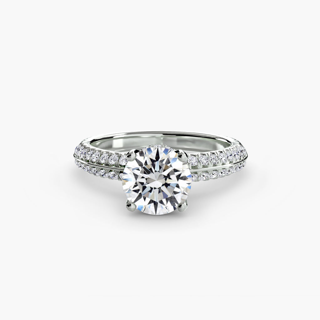 Solitaire with Pavé - VYKA Diamonds