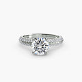 Solitaire with Pavé - VYKA Diamonds