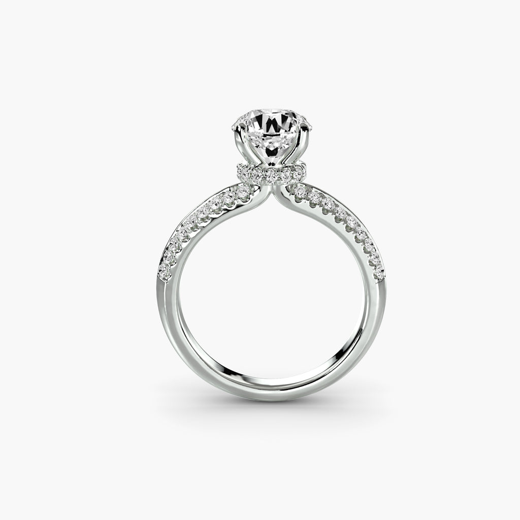 Solitaire with Pavé - VYKA Diamonds