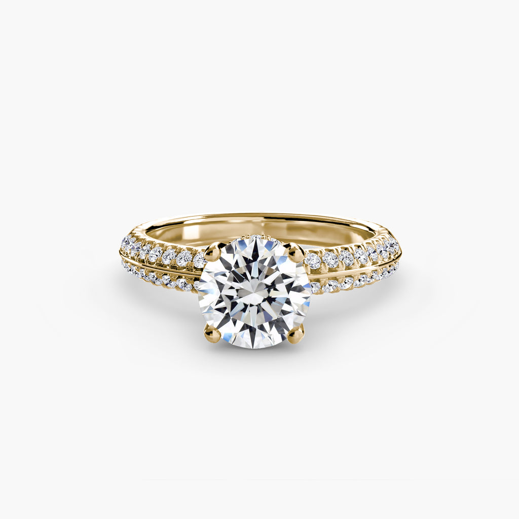 Solitaire with Pavé - VYKA Diamonds