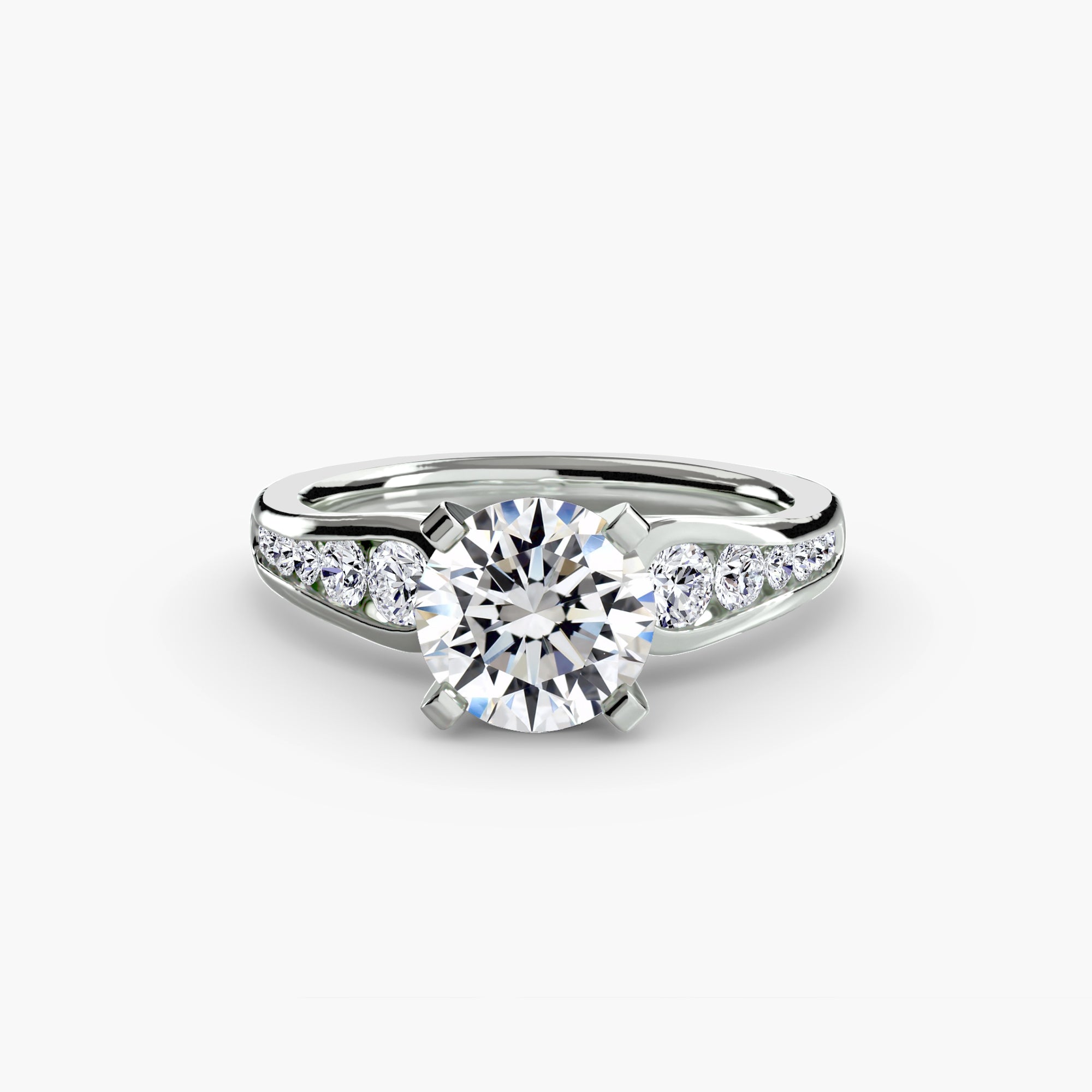 Solitaire with Pavé 2 - VYKA Diamonds
