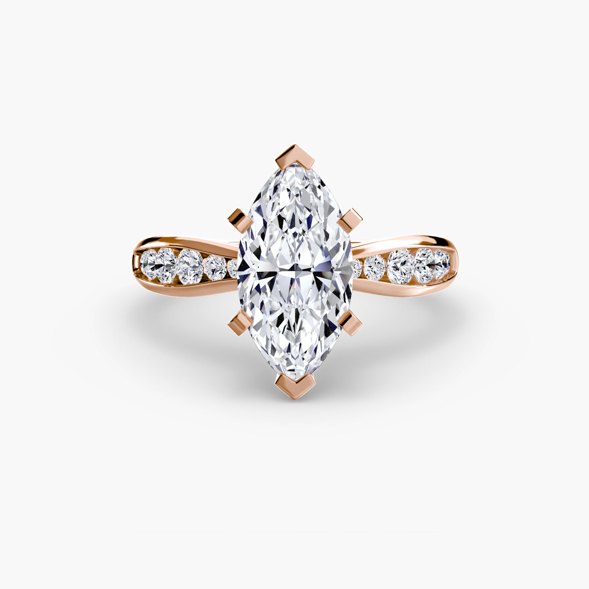 Solitaire with Pavé 3 - VYKA Diamonds