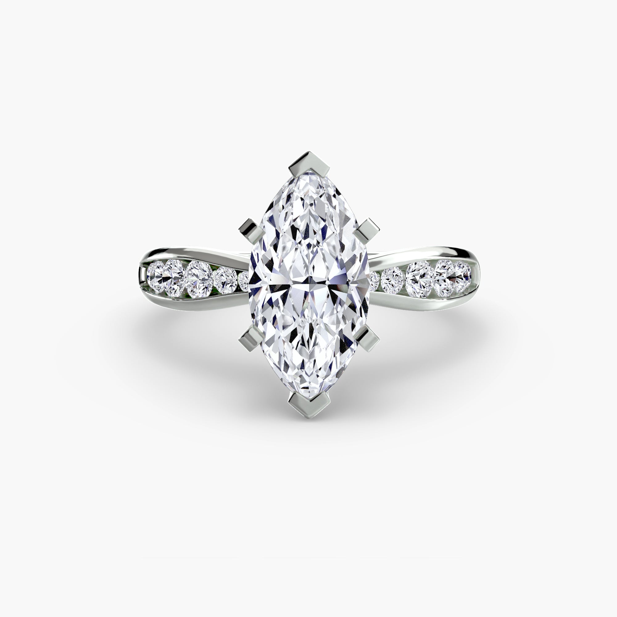 Solitaire with Pavé 3 - VYKA Diamonds