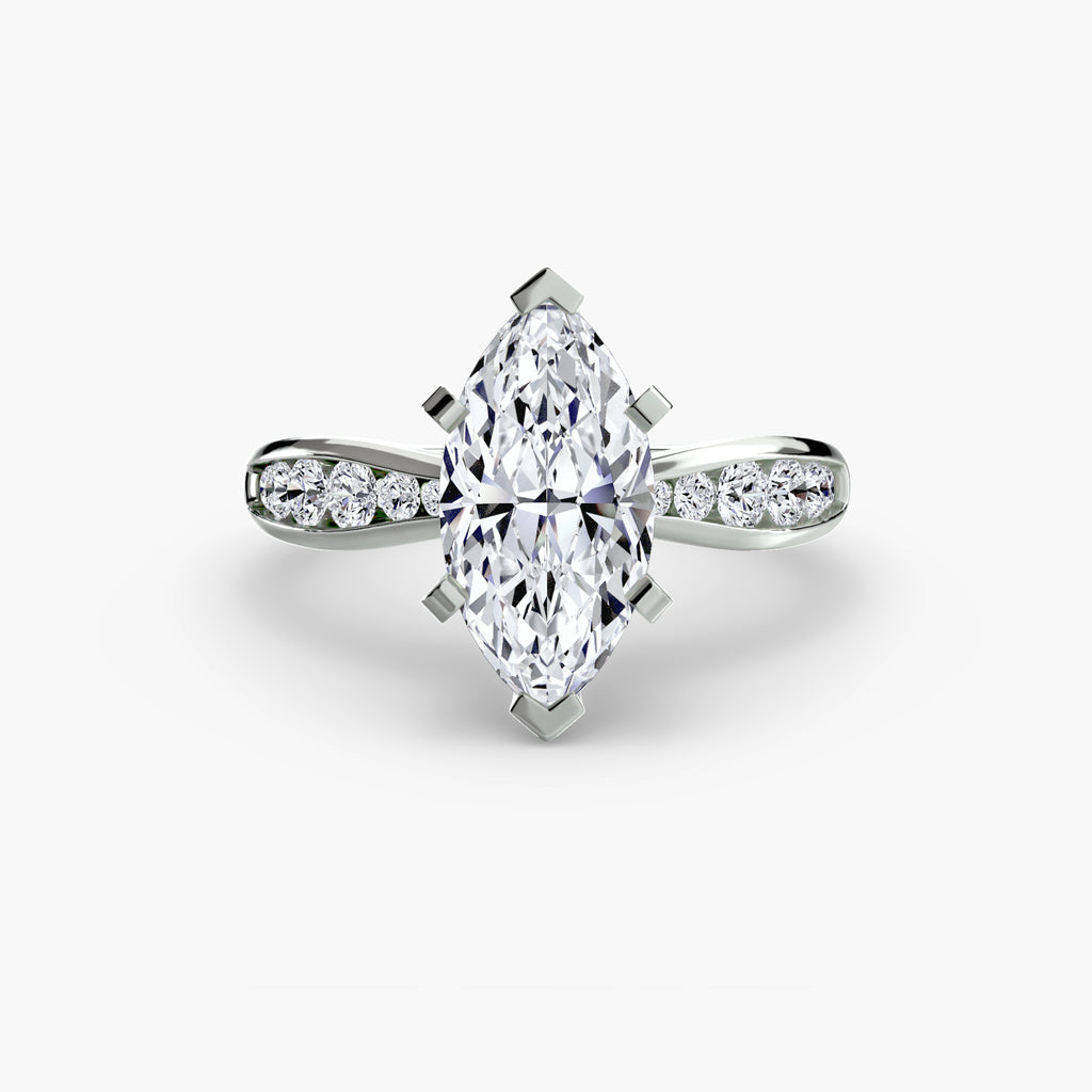 Solitaire with Pavé 3 - VYKA Diamonds
