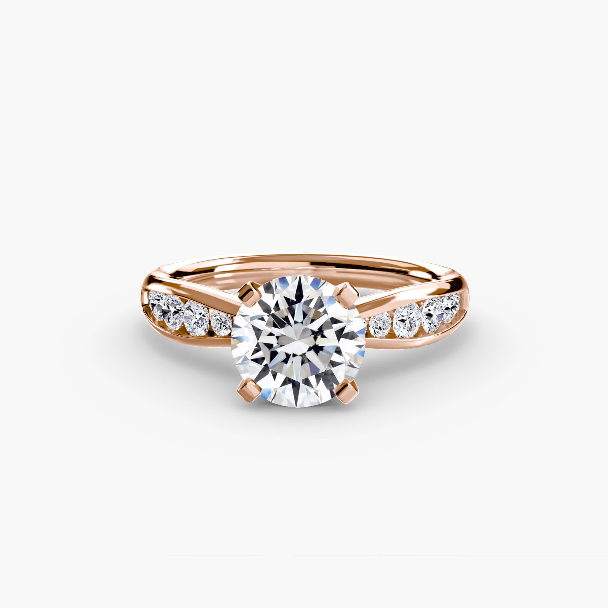 Solitaire with Pavé 3 - VYKA Diamonds