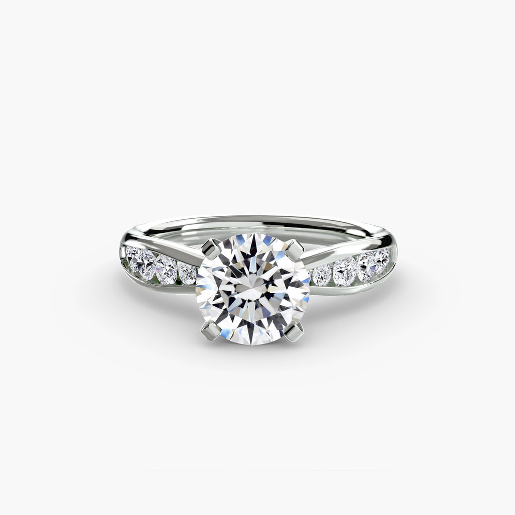 Solitaire with Pavé 3 - VYKA Diamonds