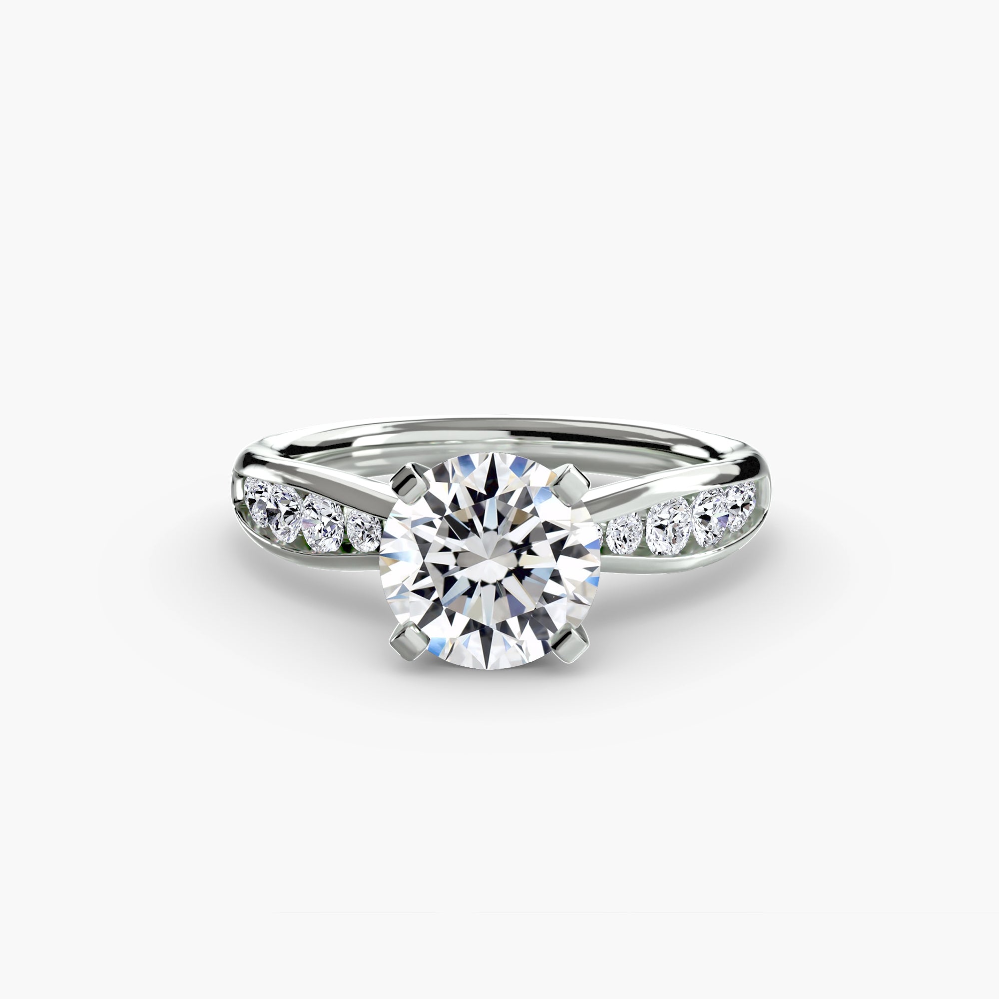 Solitaire with Pavé 3 - VYKA Diamonds