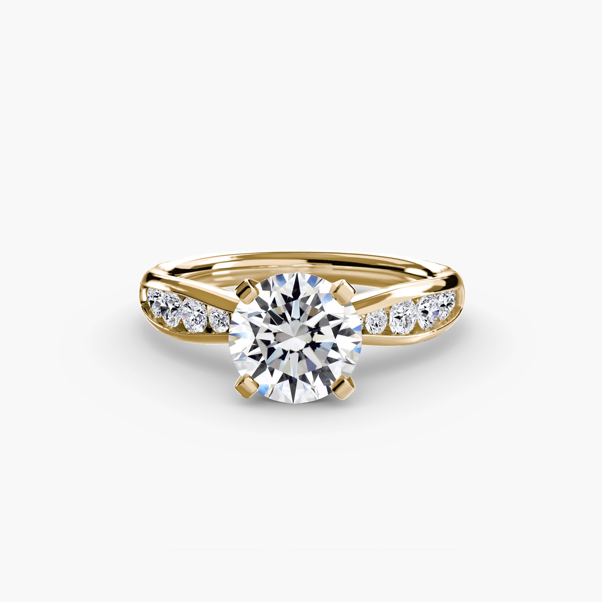 Solitaire with Pavé 3 - VYKA Diamonds