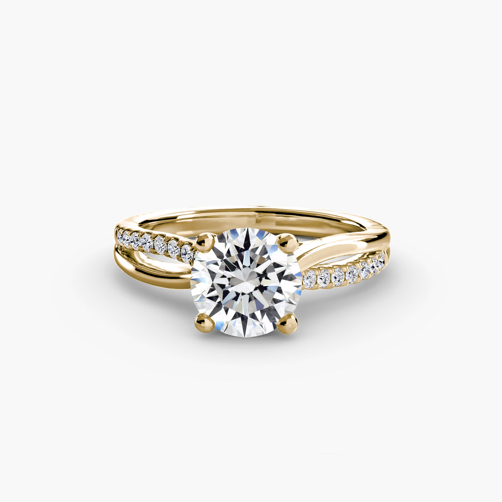 The Split Shank Pavé Solitaire - VYKA Diamonds