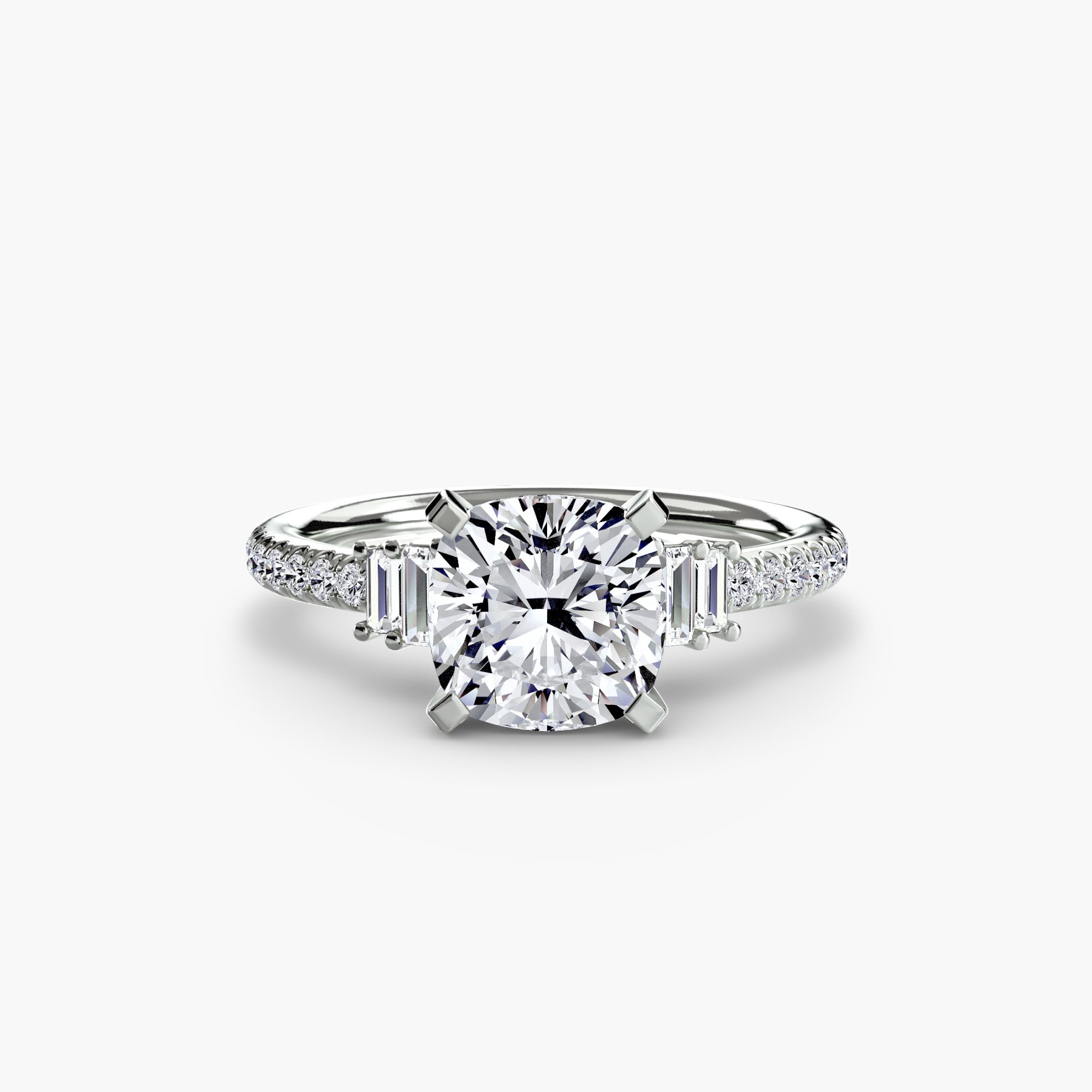 Solitaire with Pavé 4 - VYKA Diamonds