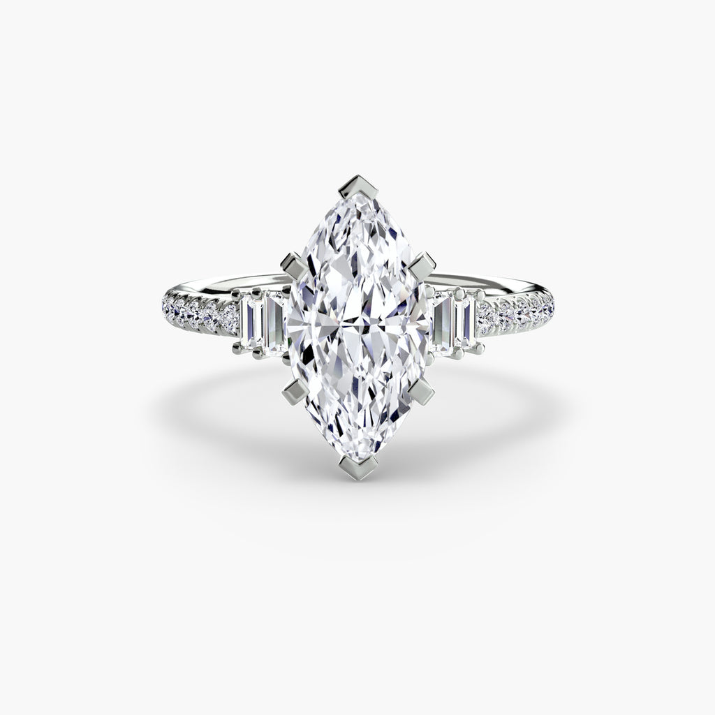 Solitaire with Pavé 4 - VYKA Diamonds