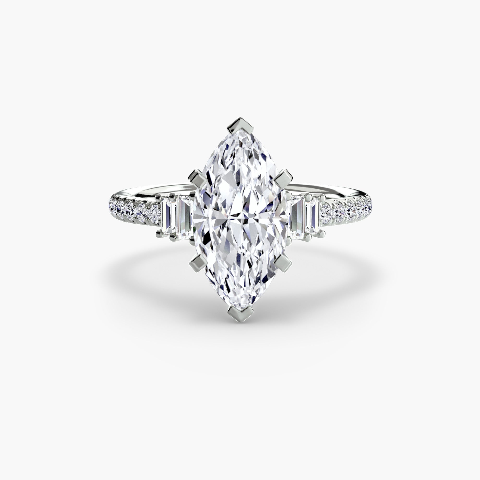 Solitaire with Pavé 4 - VYKA Diamonds