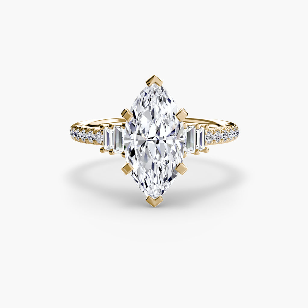 Solitaire with Pavé 4 - VYKA Diamonds