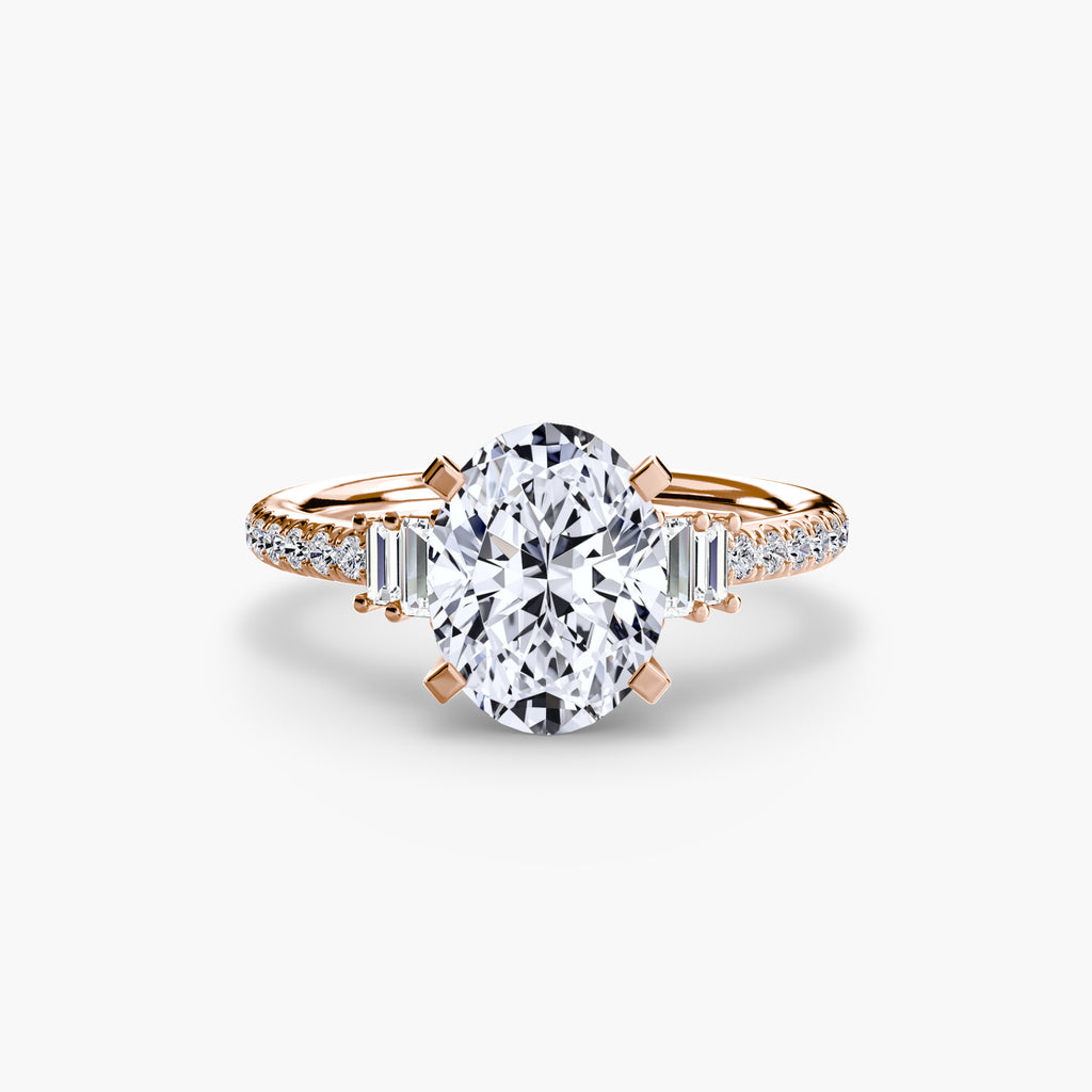 Solitaire with Pavé 4 - VYKA Diamonds
