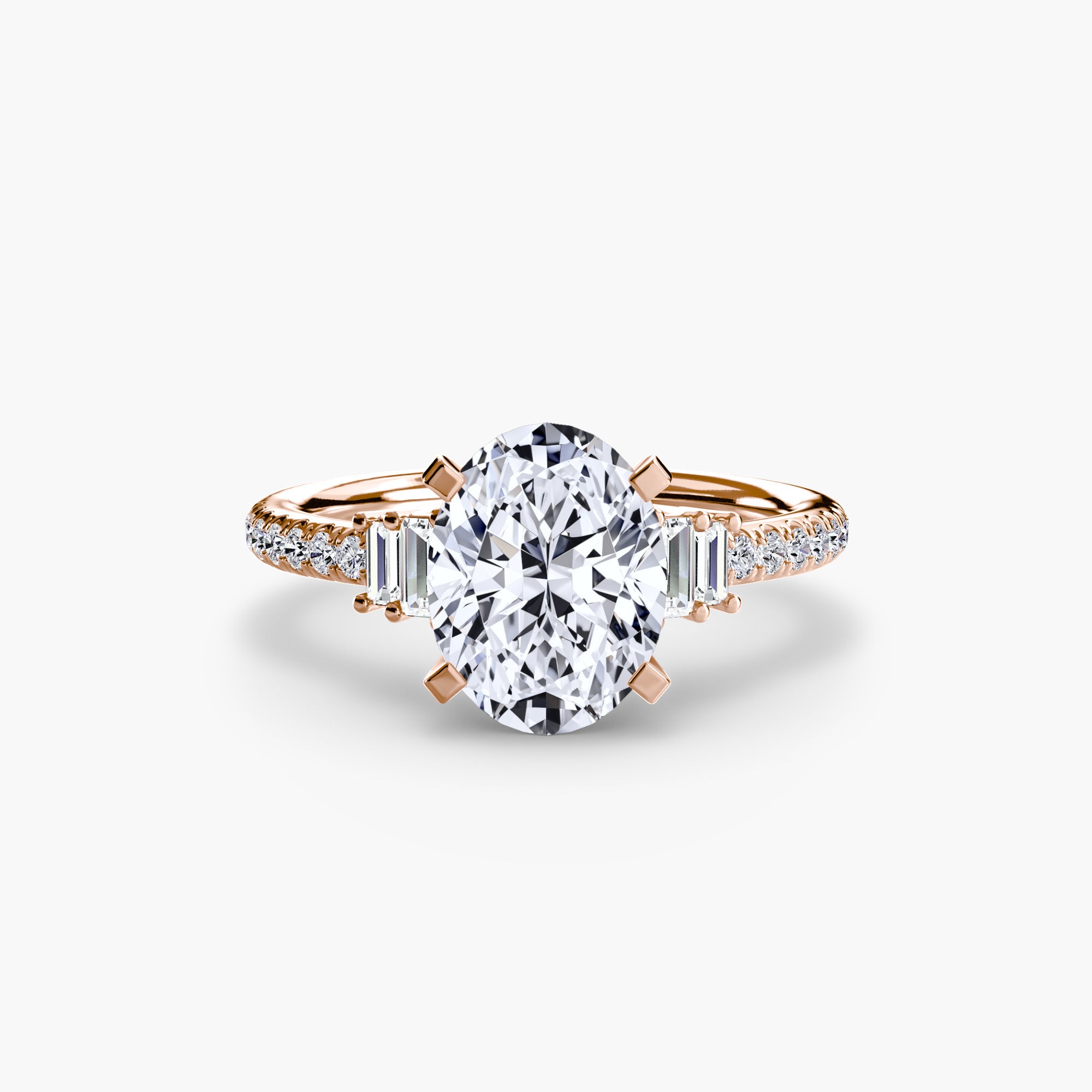 Solitaire with Pavé 4 - VYKA Diamonds