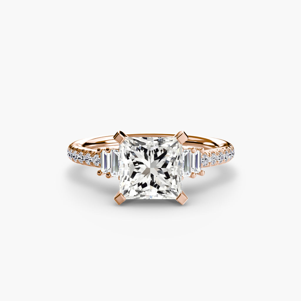 Solitaire with Pavé 4 - VYKA Diamonds