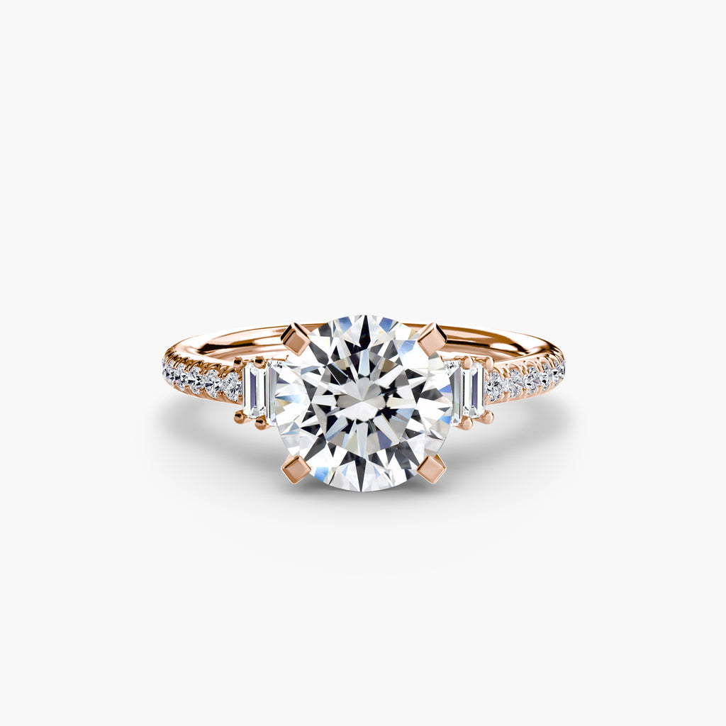 Solitaire with Pavé 4 - VYKA Diamonds