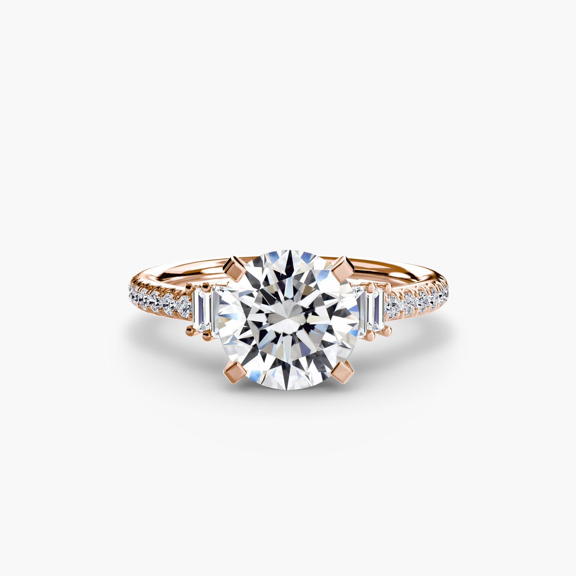 Solitaire with Pavé 4 - VYKA Diamonds