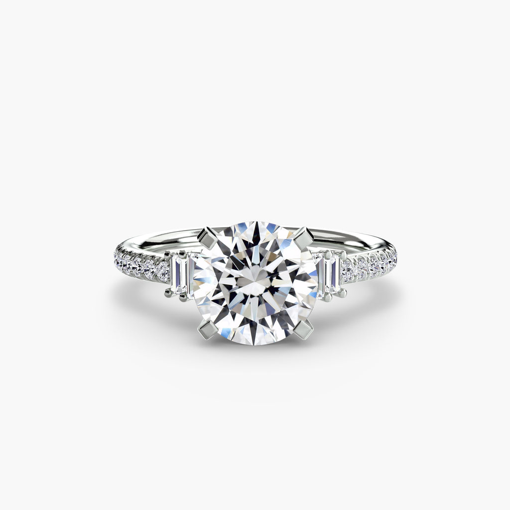 Solitaire with Pavé 4 - VYKA Diamonds