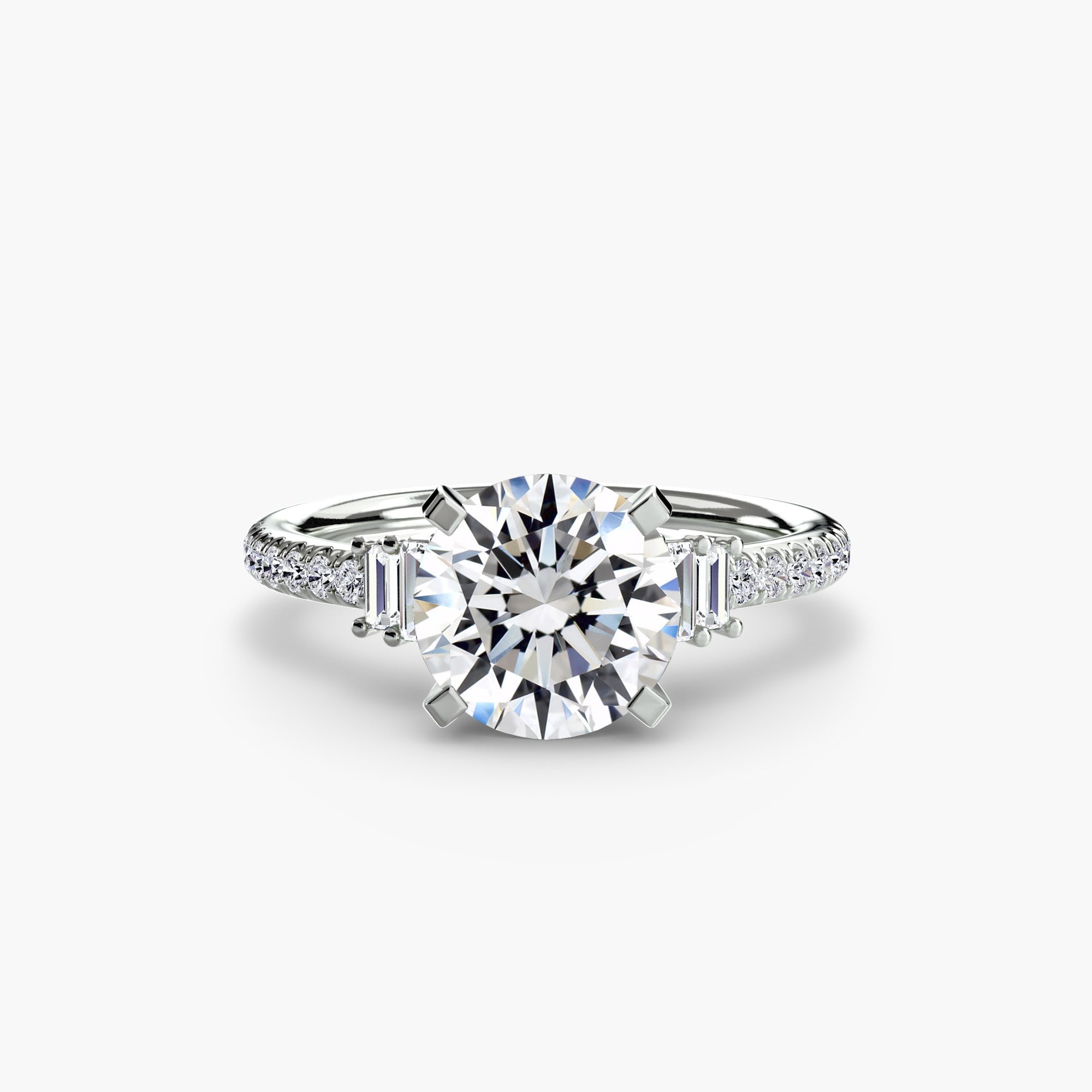 Solitaire with Pavé 4 - VYKA Diamonds