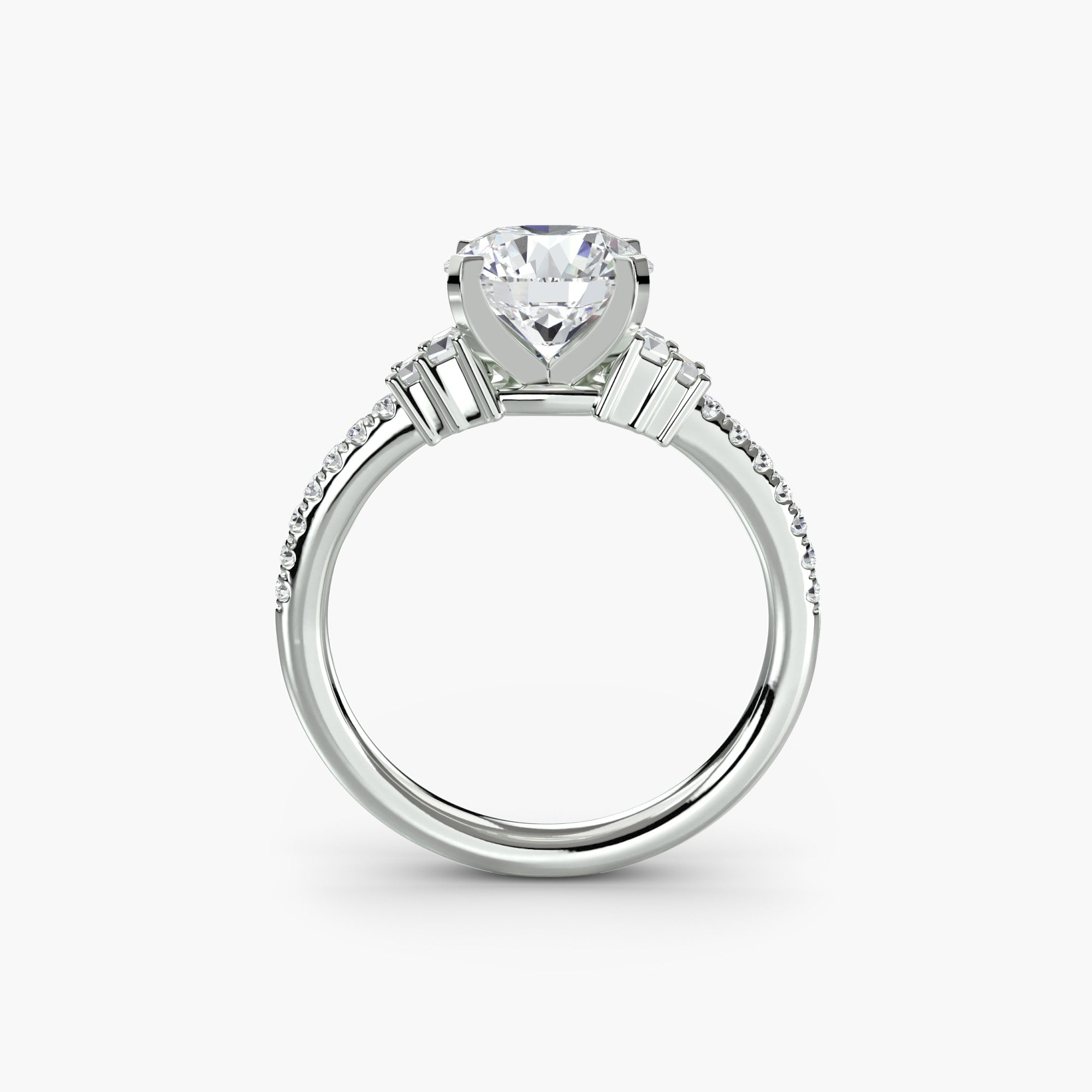 Solitaire with Pavé 4 - VYKA Diamonds