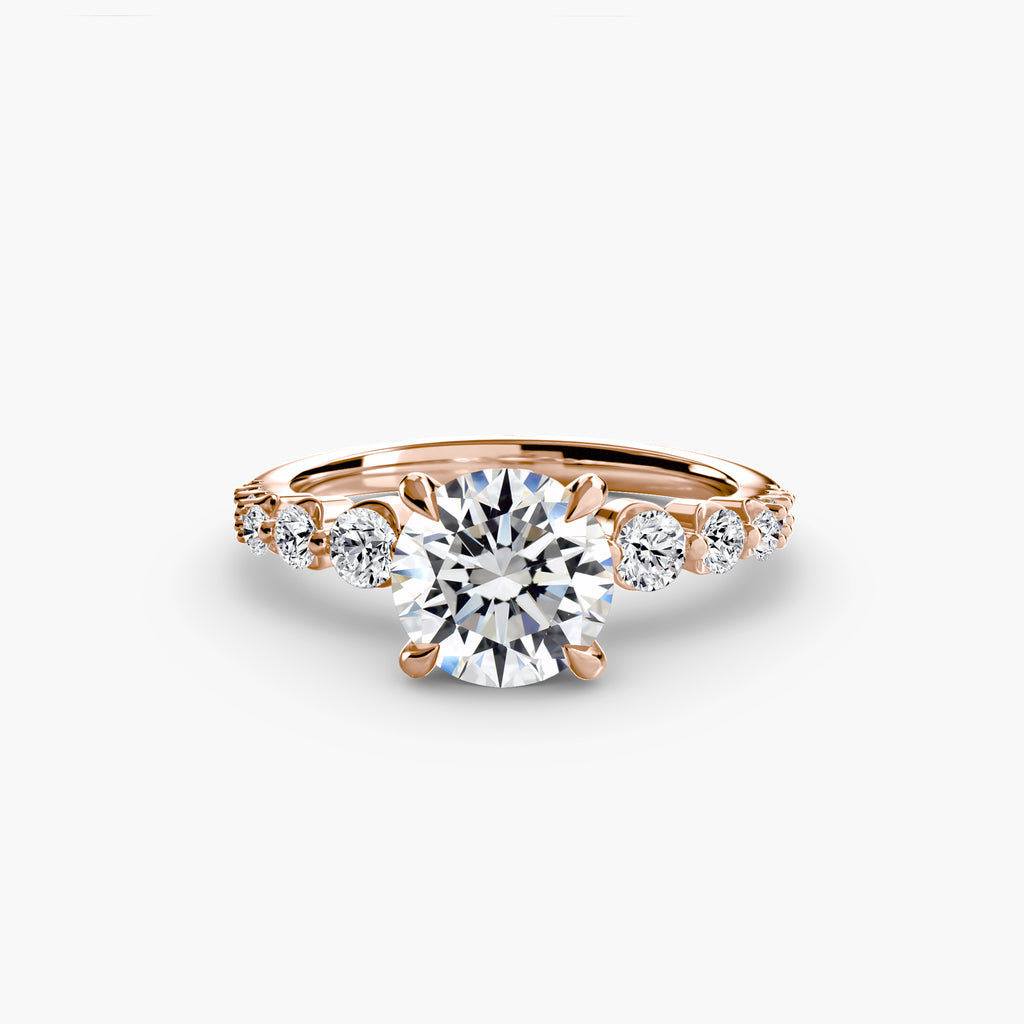 The Cascade Diamond Ring - diamond engagement ring - VYKA Diamonds