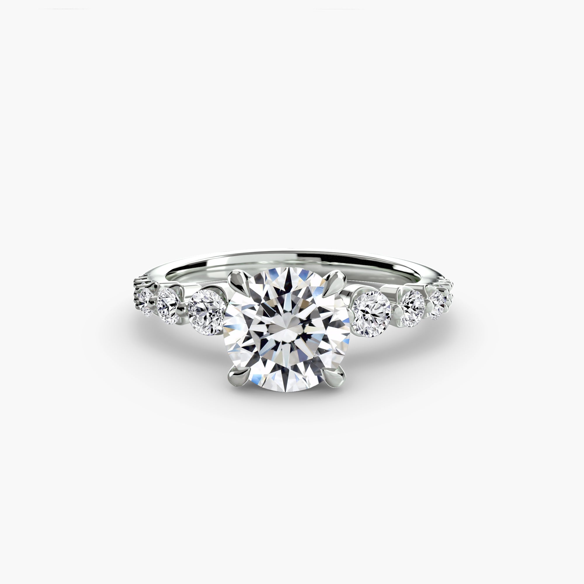 The Cascade Diamond Ring - diamond engagement ring - VYKA Diamonds