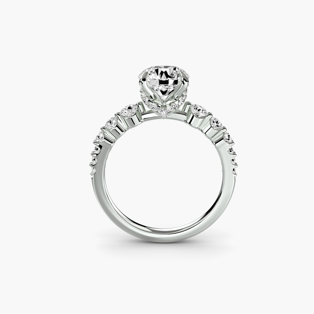 The Cascade Diamond Ring - diamond engagement ring - VYKA Diamonds