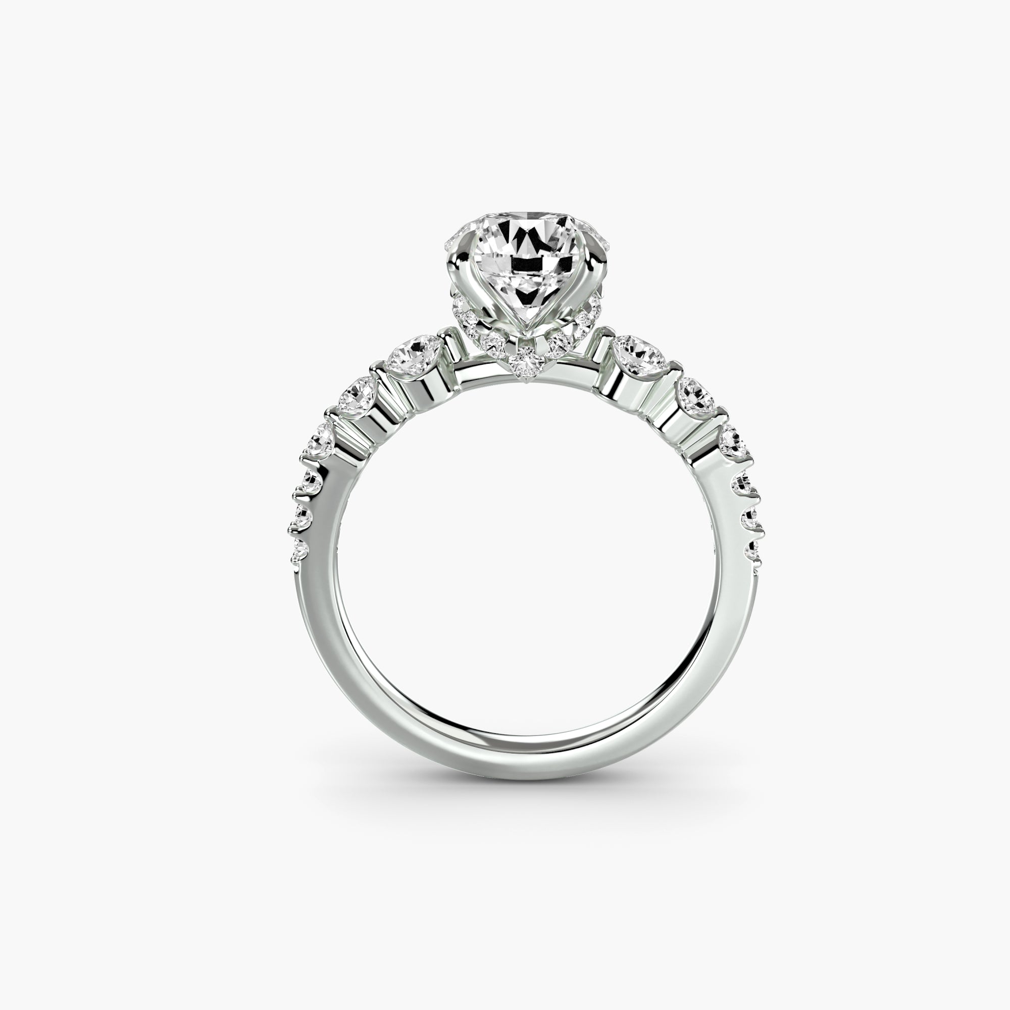 The Cascade Diamond Ring - diamond engagement ring - VYKA Diamonds