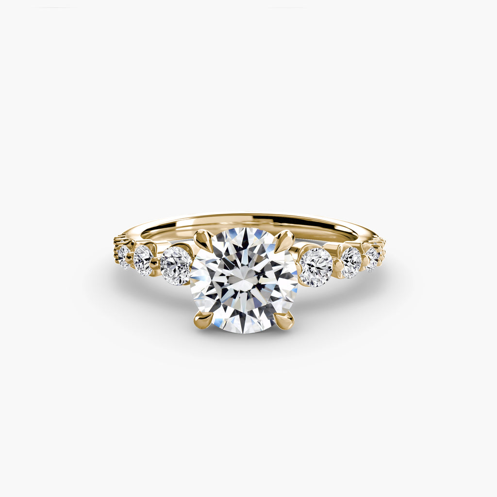 The Cascade Diamond Ring - diamond engagement ring - VYKA Diamonds