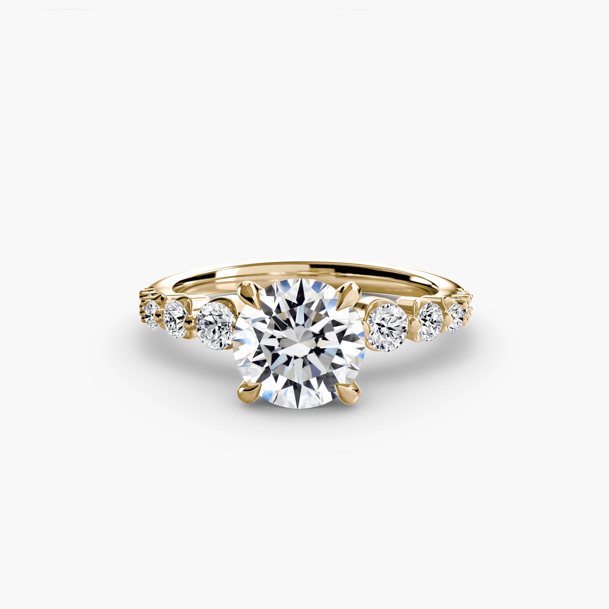 The Cascade Diamond Ring - diamond engagement ring - VYKA Diamonds