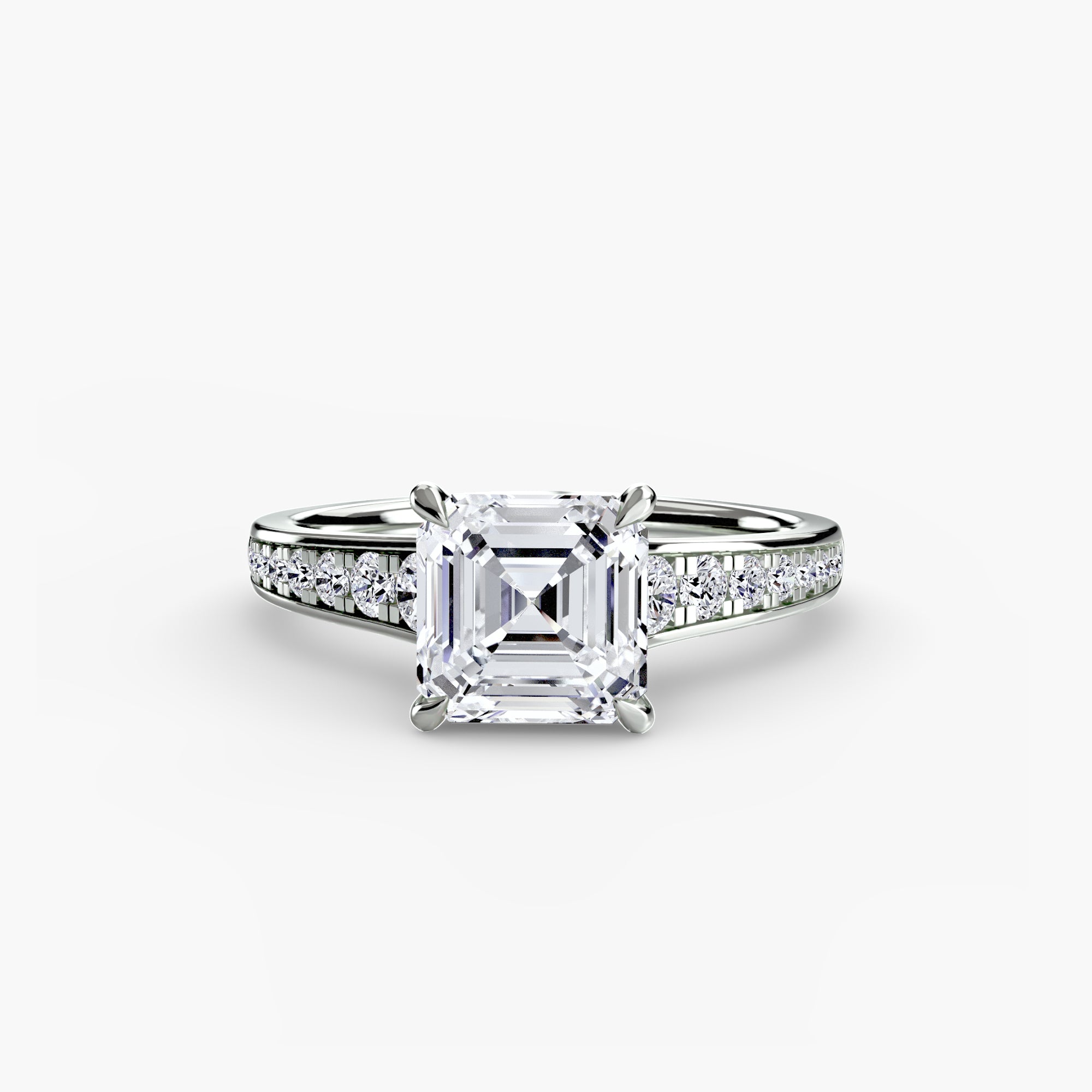 Solitaire with Pavé 7 - VYKA Diamonds