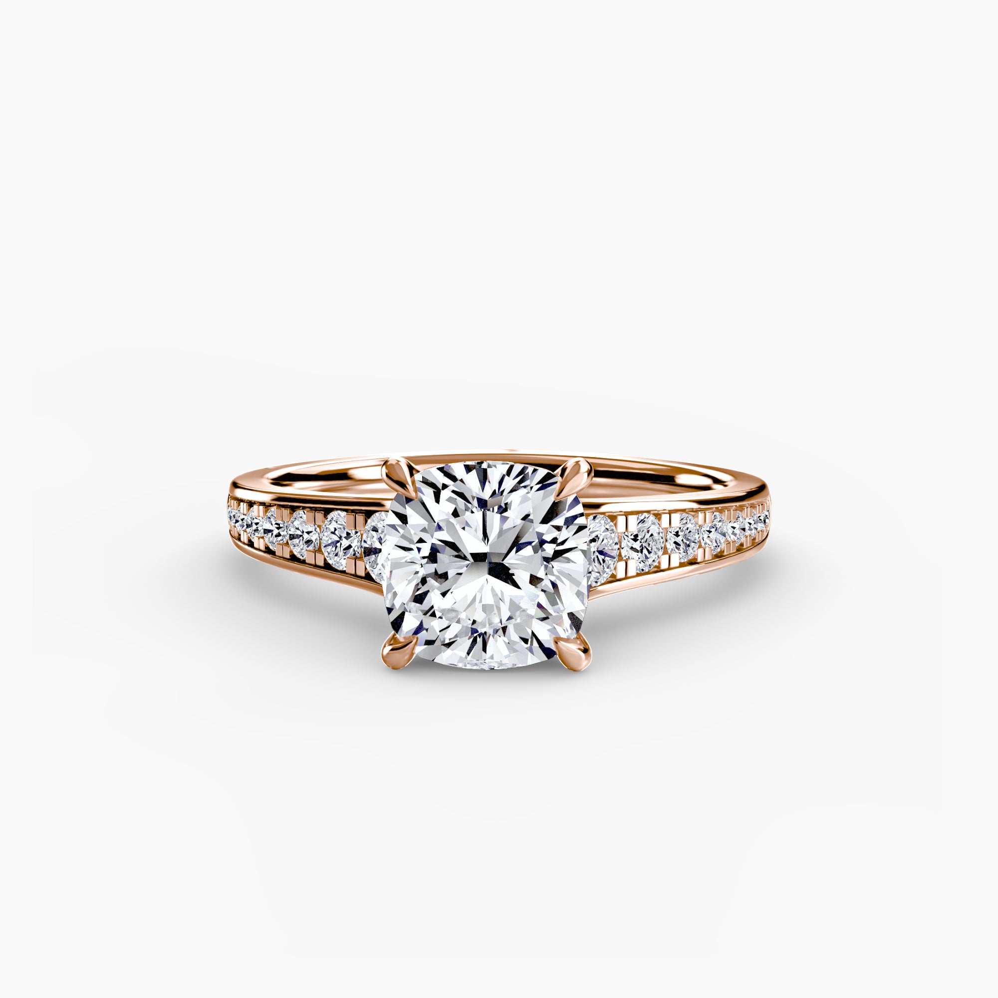 Solitaire with Pavé 7 - VYKA Diamonds