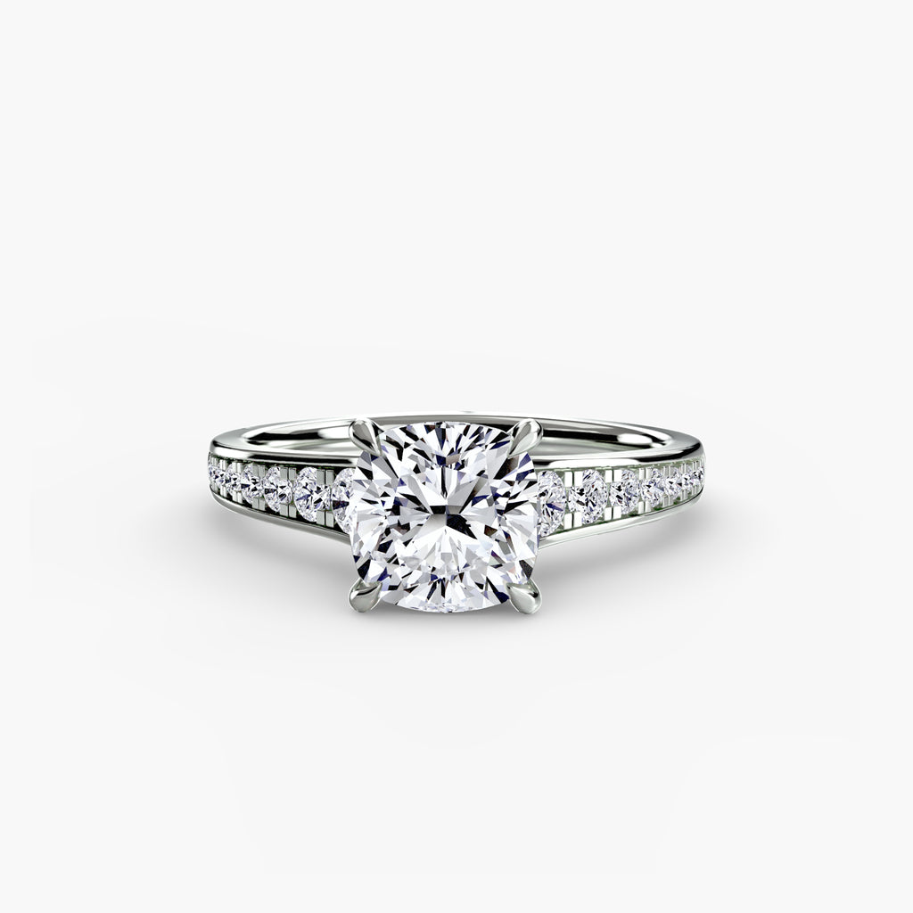 Solitaire with Pavé 7 - VYKA Diamonds