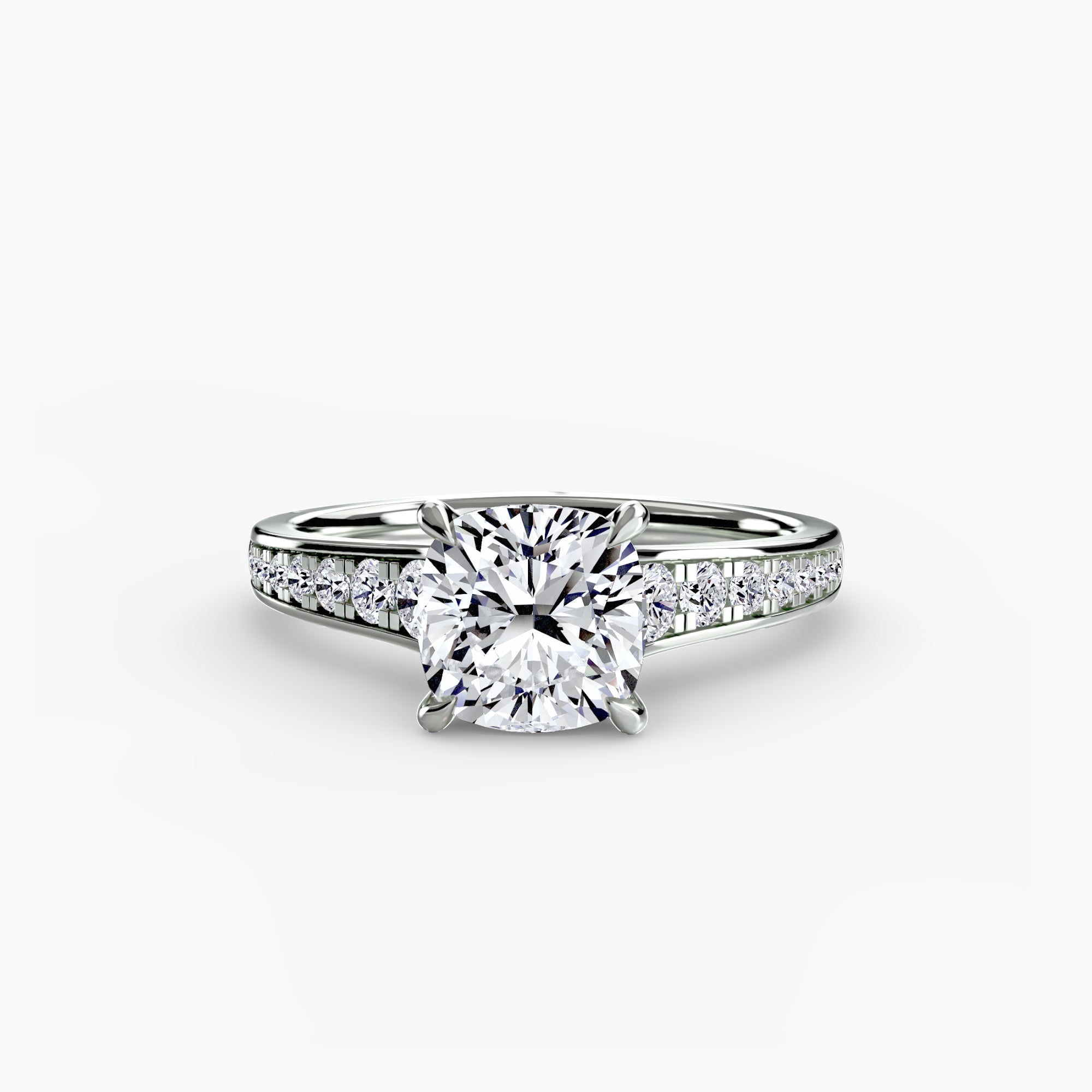 Solitaire with Pavé 7 - VYKA Diamonds
