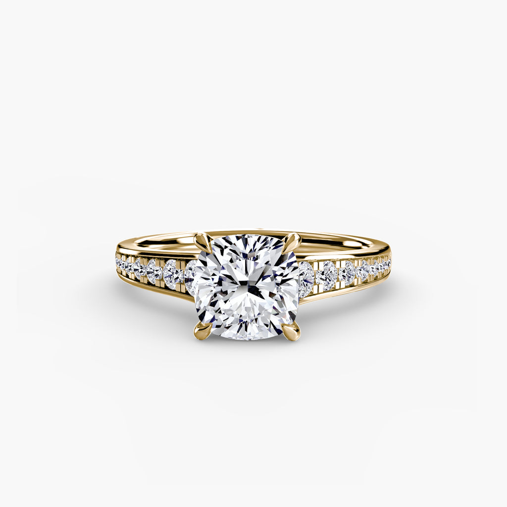 Solitaire with Pavé 7 - VYKA Diamonds