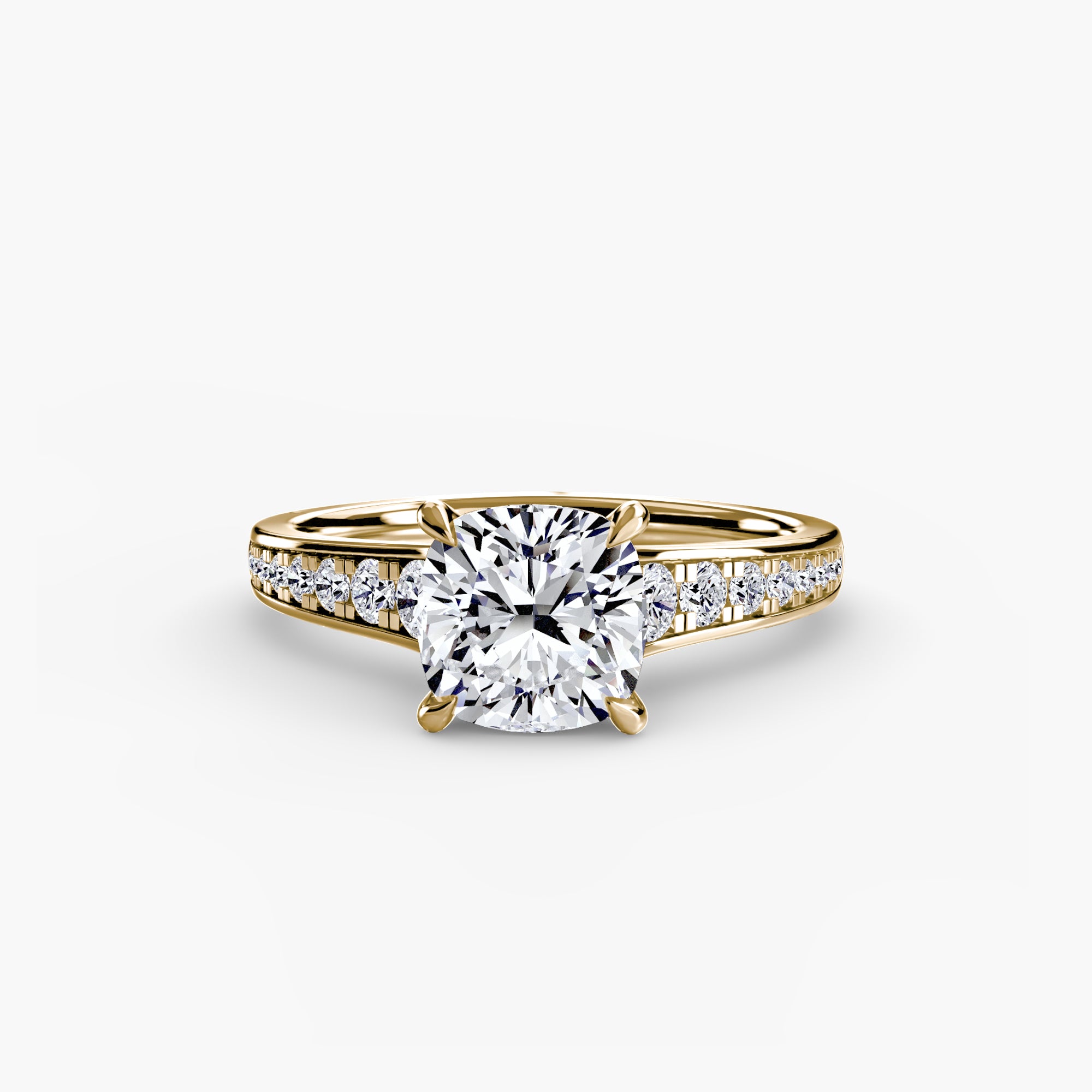 Solitaire with Pavé 7 - VYKA Diamonds