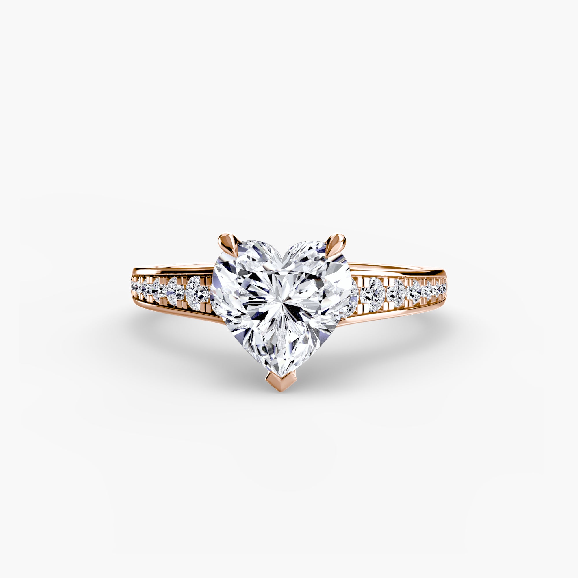 Solitaire with Pavé 7 - VYKA Diamonds