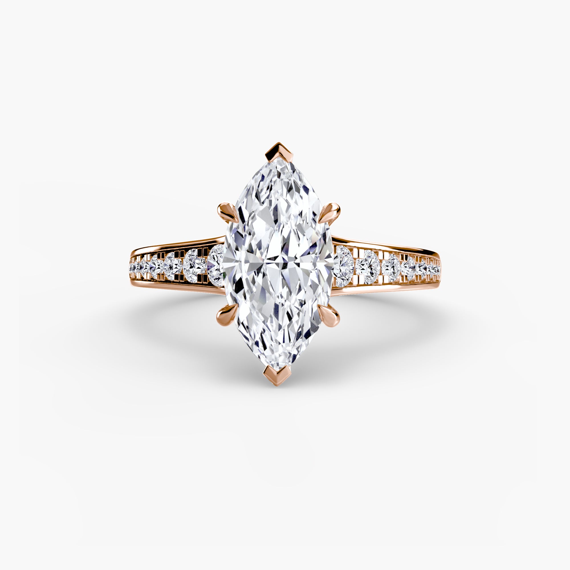 Solitaire with Pavé 7 - VYKA Diamonds
