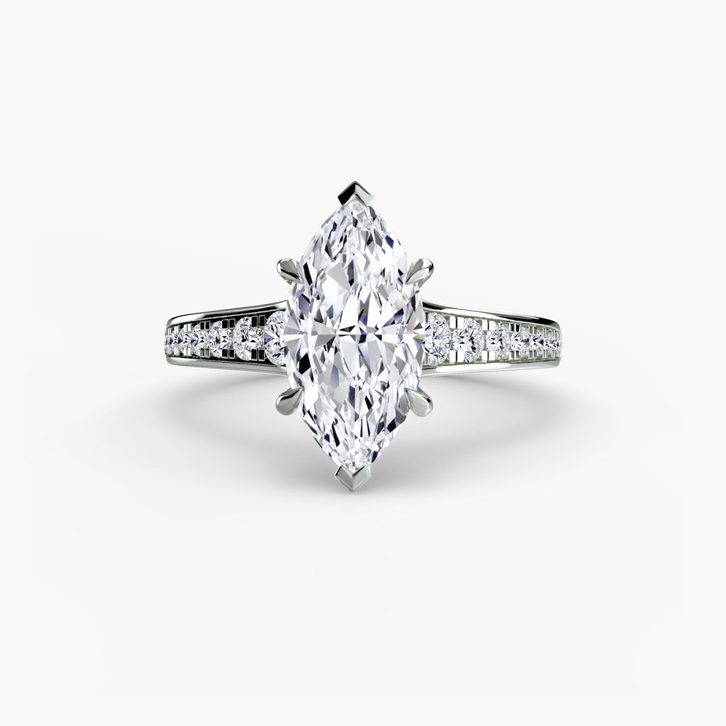 Solitaire with Pavé 7 - VYKA Diamonds