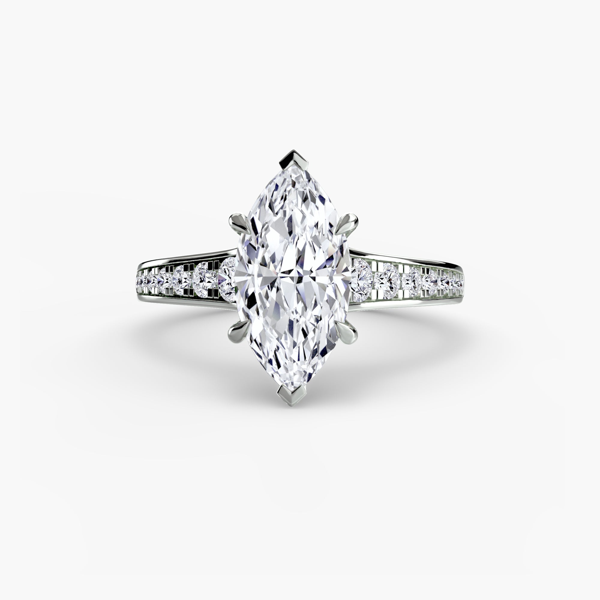 Solitaire with Pavé 7 - VYKA Diamonds