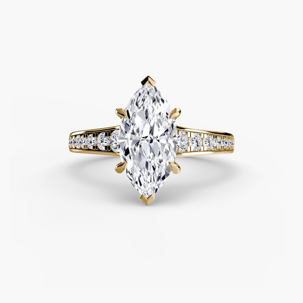 Solitaire with Pavé 7 - VYKA Diamonds