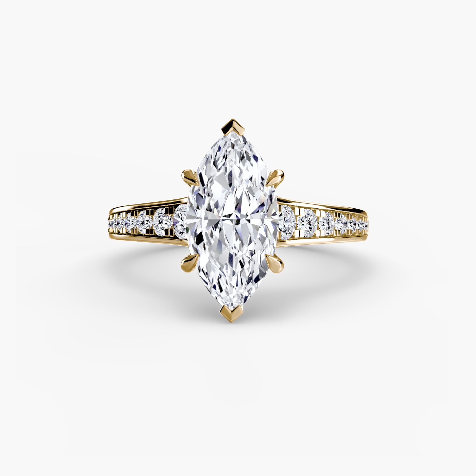 Solitaire with Pavé 7 - VYKA Diamonds