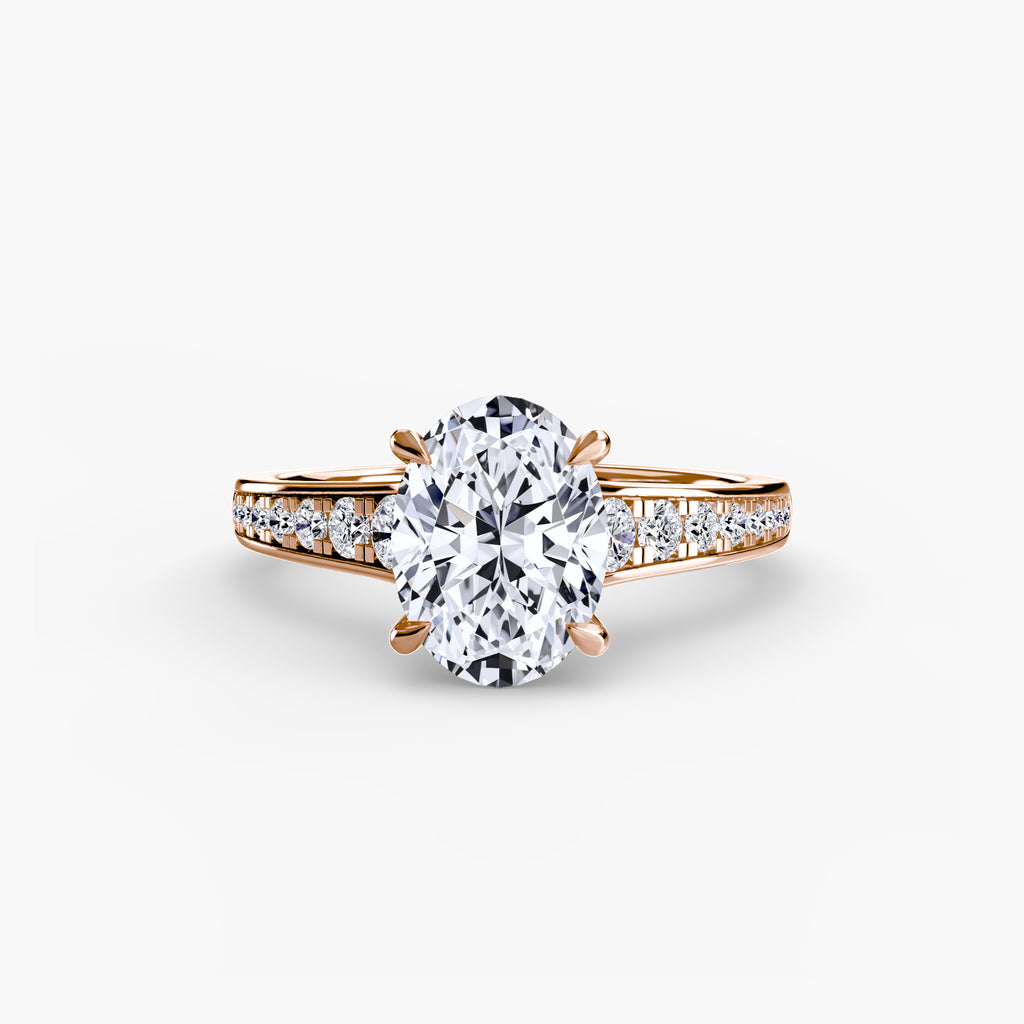 Solitaire with Pavé 7 - VYKA Diamonds