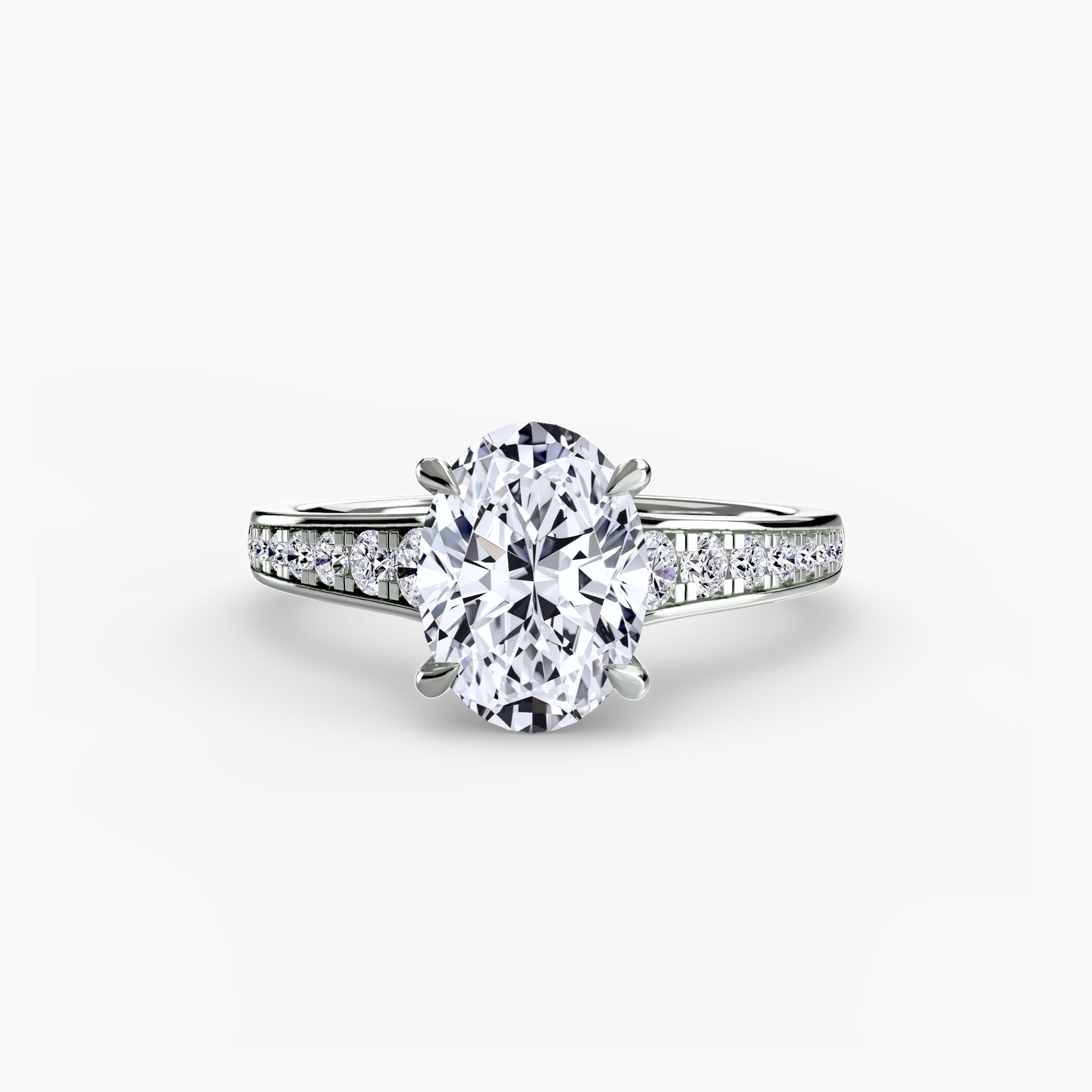 Solitaire with Pavé 7 - VYKA Diamonds