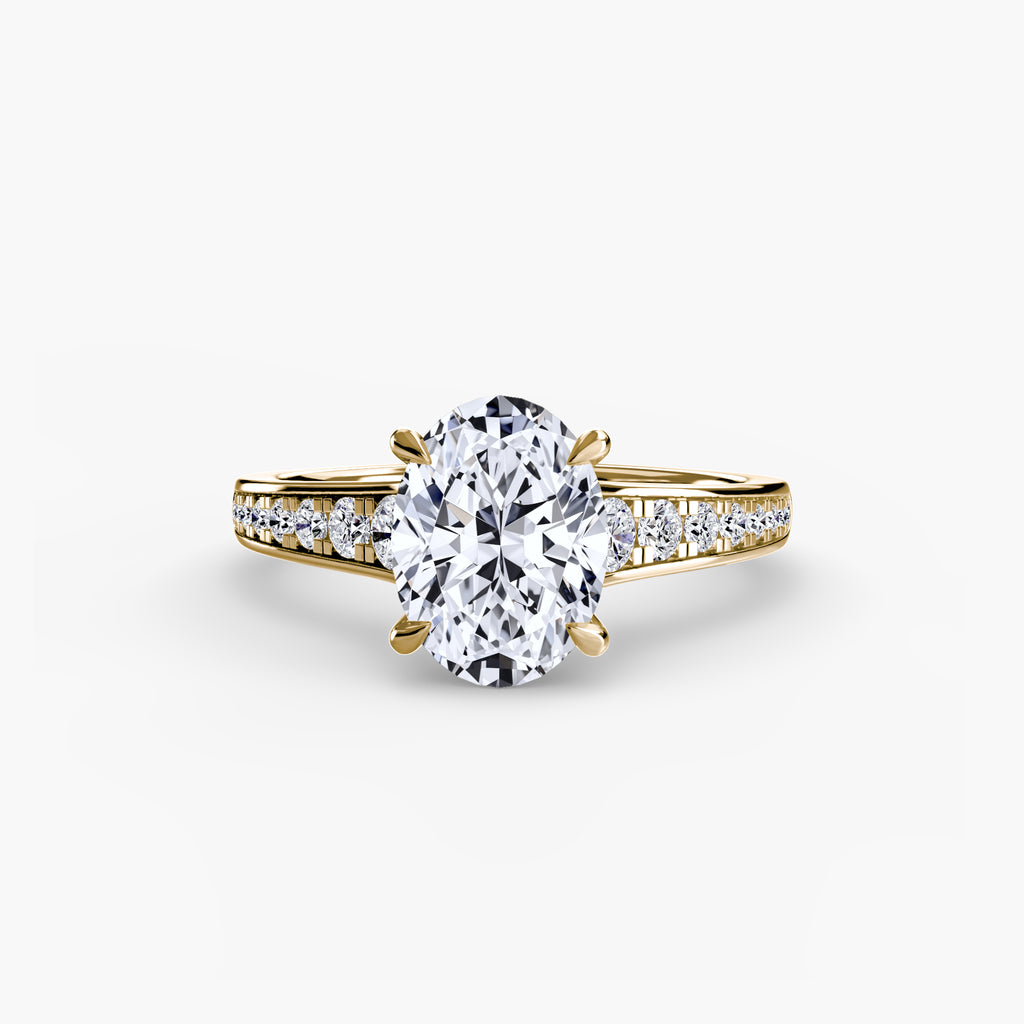 Solitaire with Pavé 7 - VYKA Diamonds